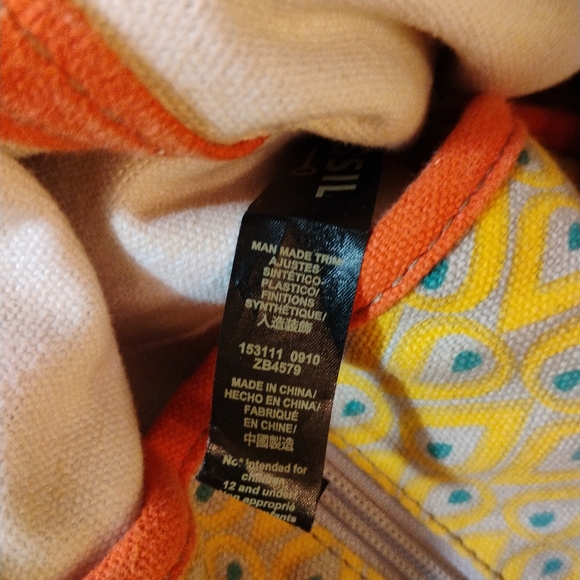 Fossil Key Per City Birds Fabric/Canvas Purse - Picture 11 of 16